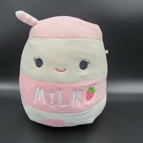 Squishmallows Amelie the Strawberry Milk 8" Stuffed Plush - Picture 1 of 5